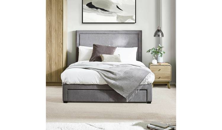 Julian Bowen Mayfair 4 Drawer Kingsize Ottoman Bed Frame - Grey