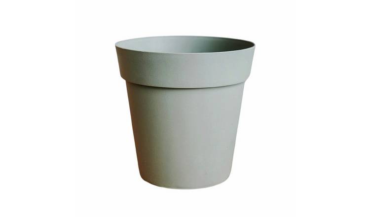 Ivyline 40cm Cleo plastic Planter with Wheels - Sage