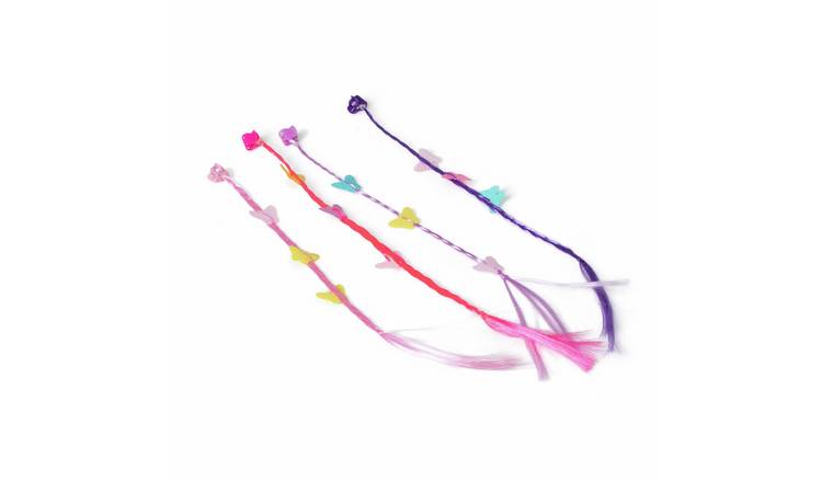 Flitzy Butterfly Tassel Fake Hair Clips