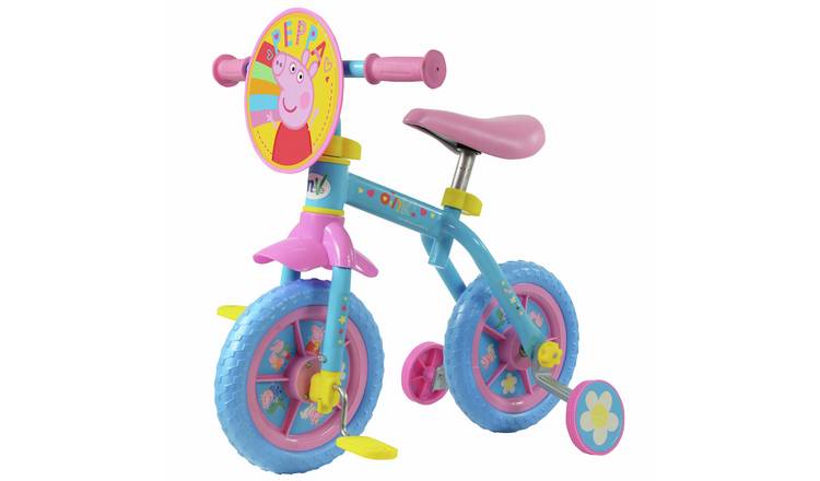 Peppa Pig My First 10 Inch Wheel Size Kids 2-in-1 Training Bike