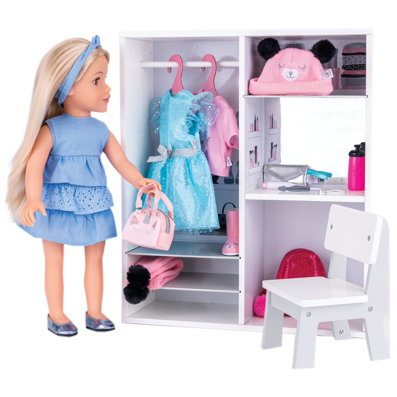 Designafriend Doll Wooden Wardrobe Review