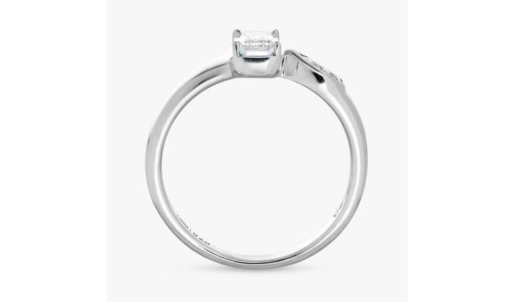 Revere Sterling Silver Crossover Dress Ring - Large