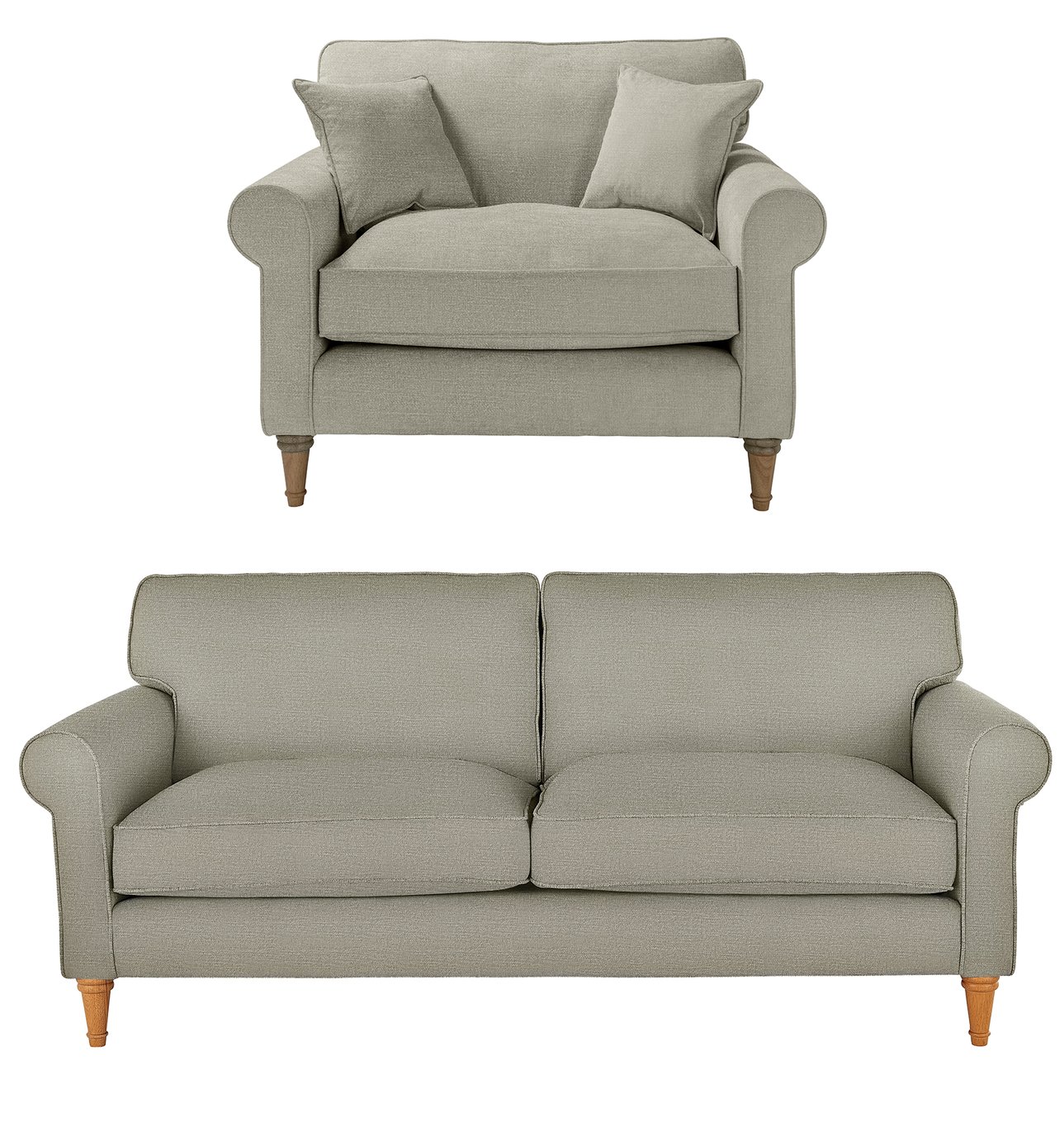 Argos Home William Fabric Chair & 3 Seater Sofa Review