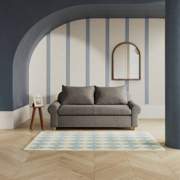 Habitat Whitby Fabric 2 Seater Sofa - Charcoal - Ash Leg 0