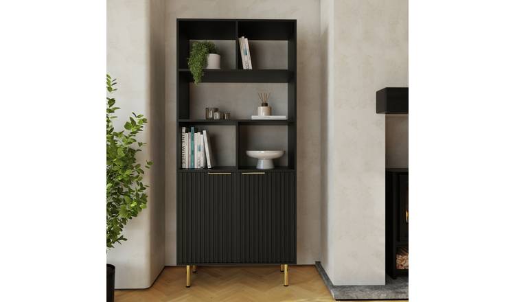 GFW Nervata 2 Door Sideboard – Black