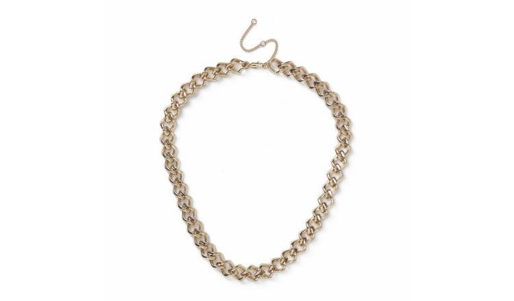 Freedom Gold Tone Chunky Chain Necklace