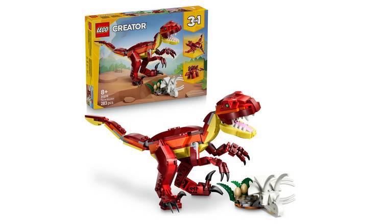 LEGO Creator 3in1 Fierce Dinosaur Figure Building Toy 31379