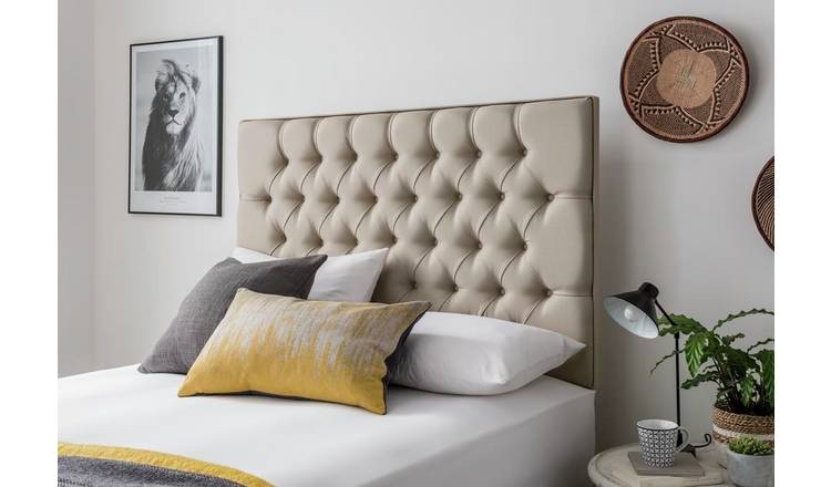 Silentnight Sassaria Double Headboard - Sandstone