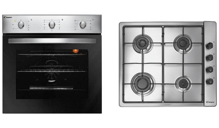 Candy COGHP60X Gas Hob with Single Multifunction Oven Pack