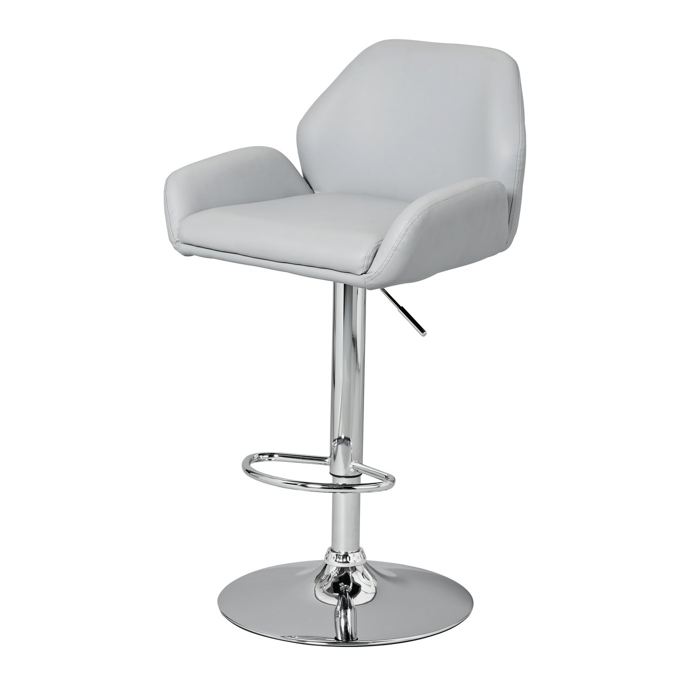 Argos Home Barber Gas Lift Barstool - Grey