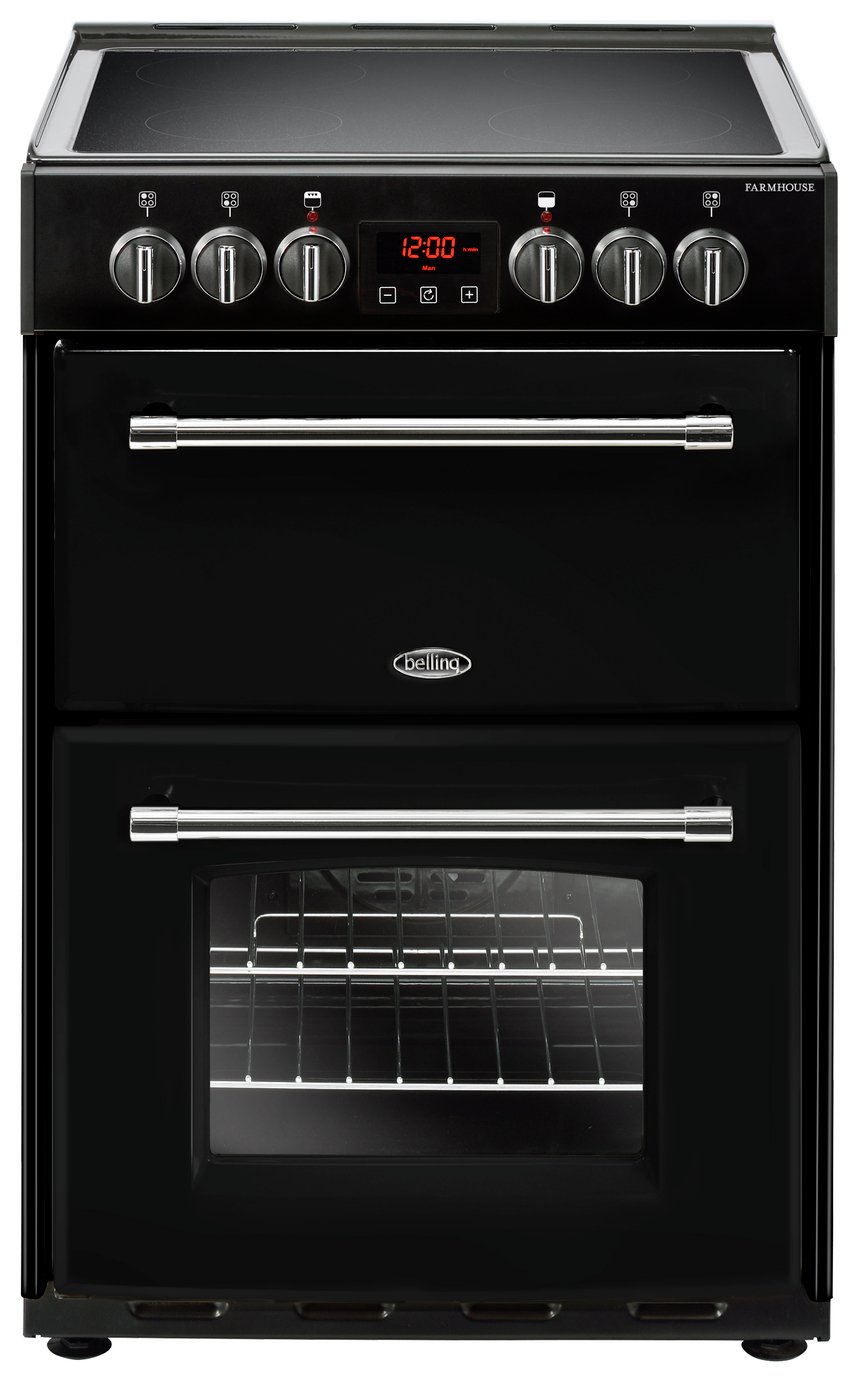 Belling Farmhouse 60E 60cm Electric Range Cooker - Black