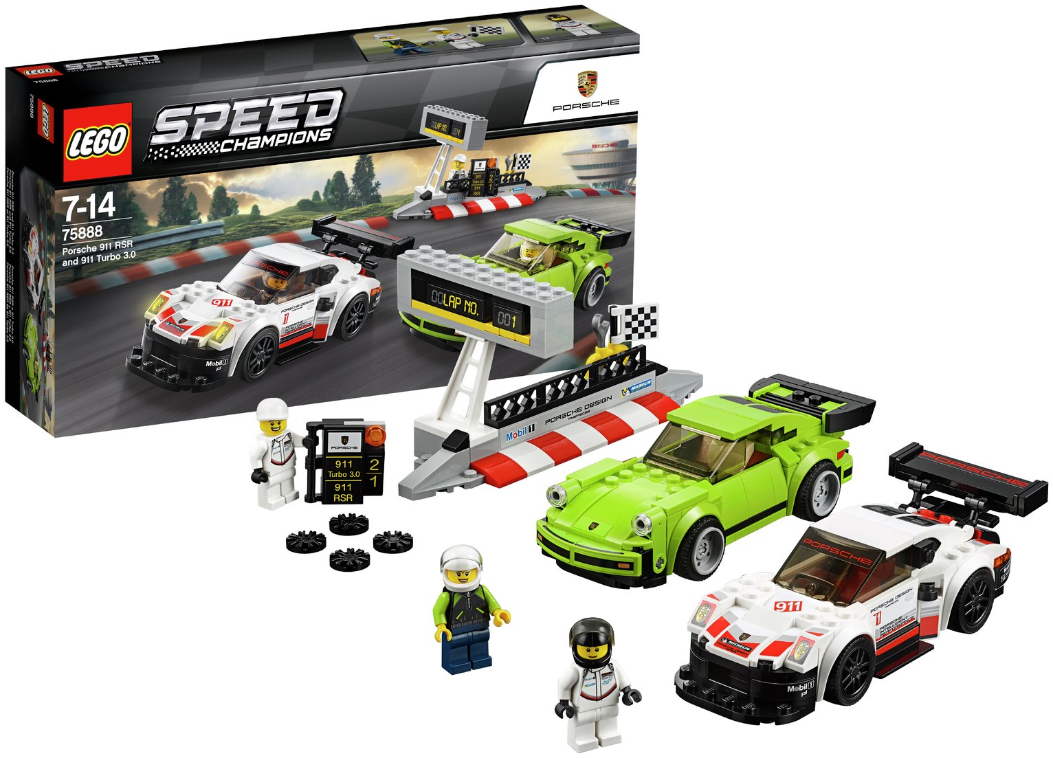 LEGO Speed Champions Porsche 911 RSR & 911 TURBO 3.0 - 75888