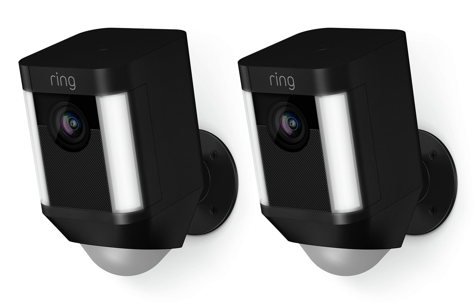 Ring Spotlight Battery Powered Security Camera -2 Pack Black