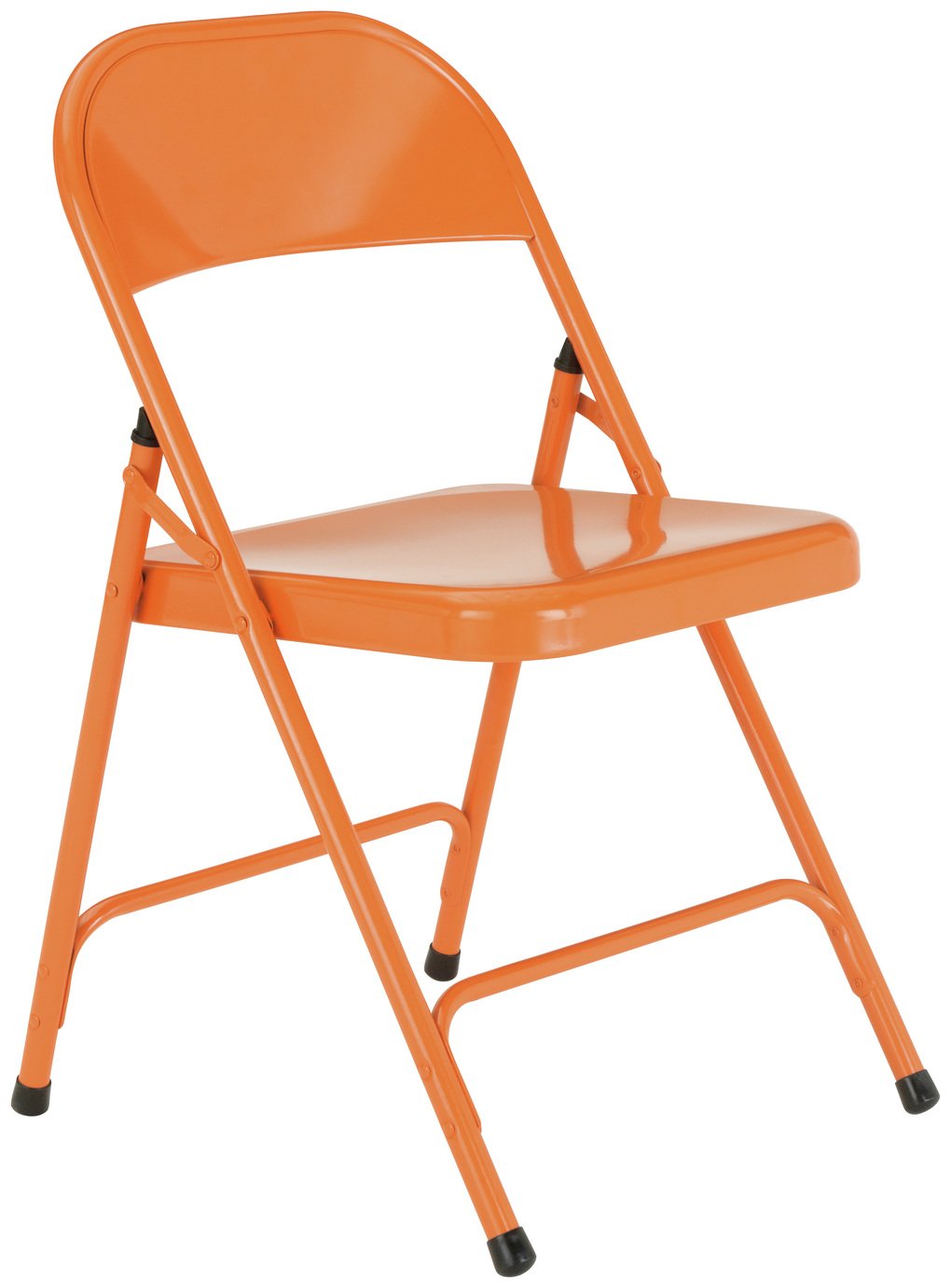 Habitat Macadam Metal Folding Chair - Orange