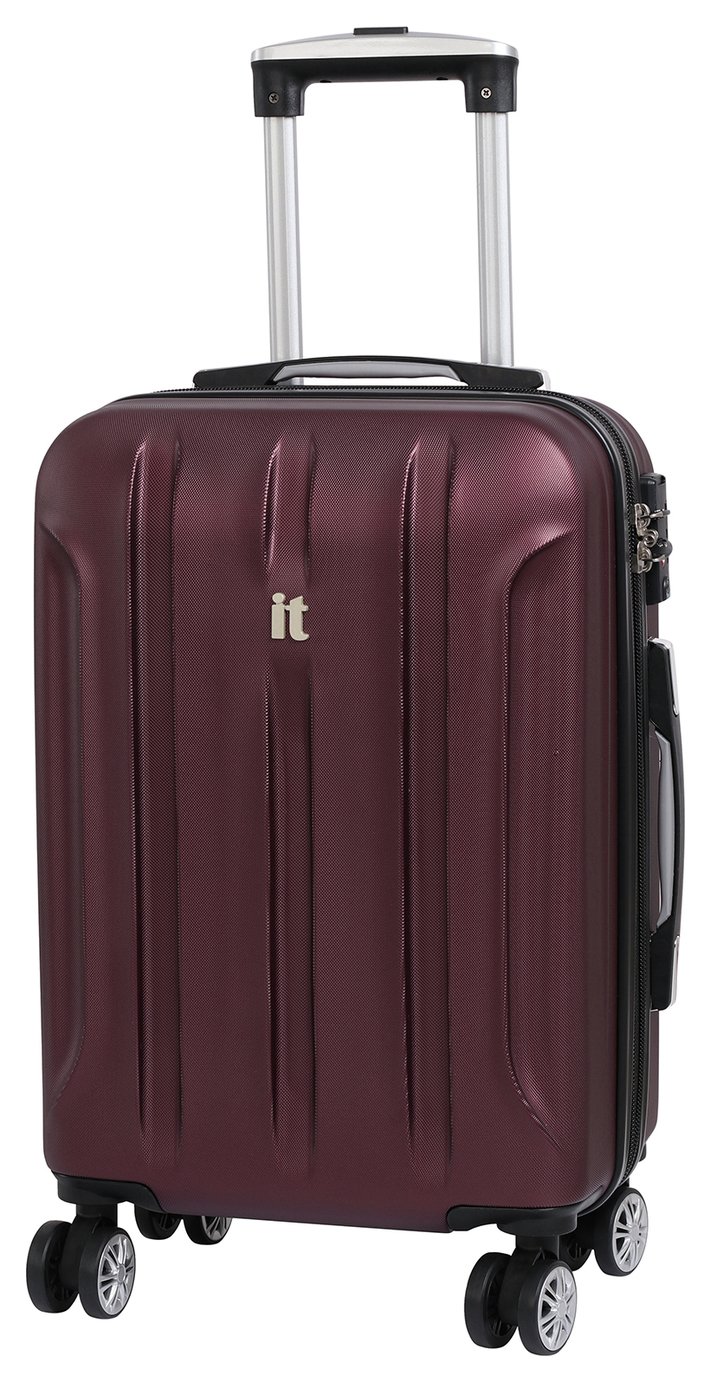 IT Luggage Proteus Small 8 Wheel Hard Suitcase - Dark Wine