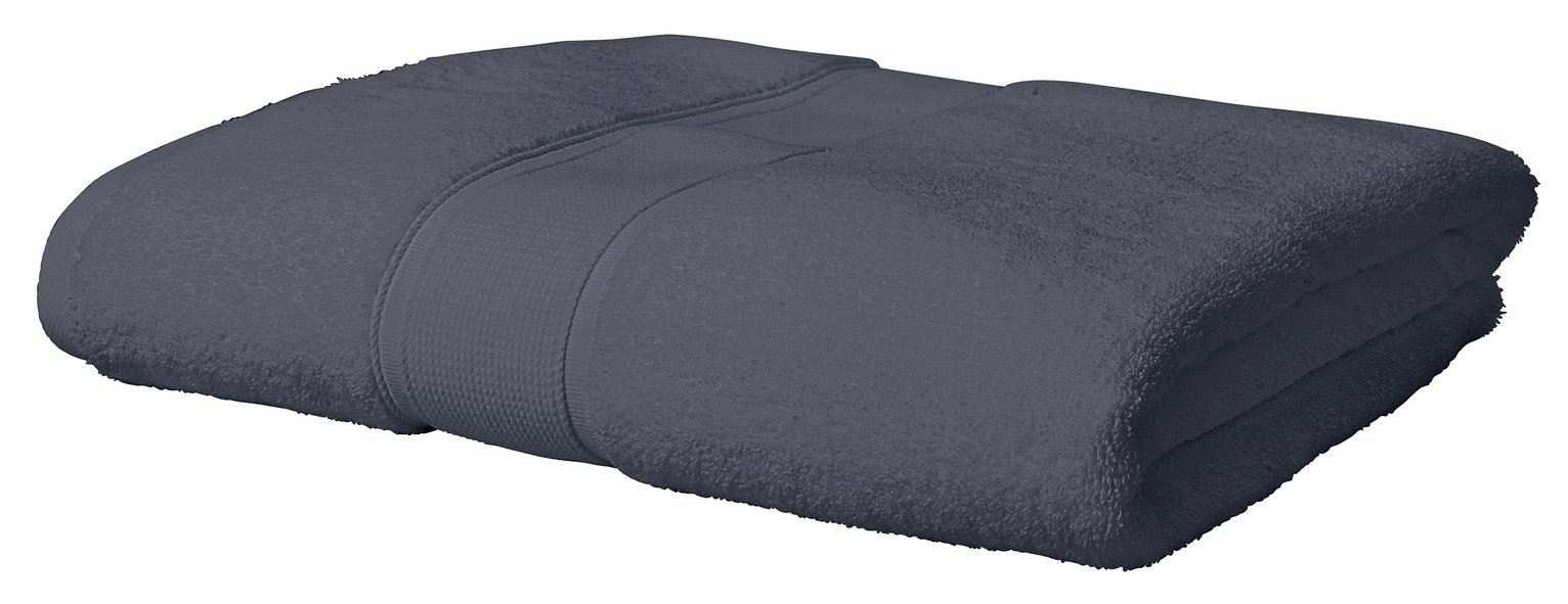 Argos Home Super Soft Bath Sheet - Dark Grey