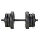 Opti vinyl discount barbell dumbbell set