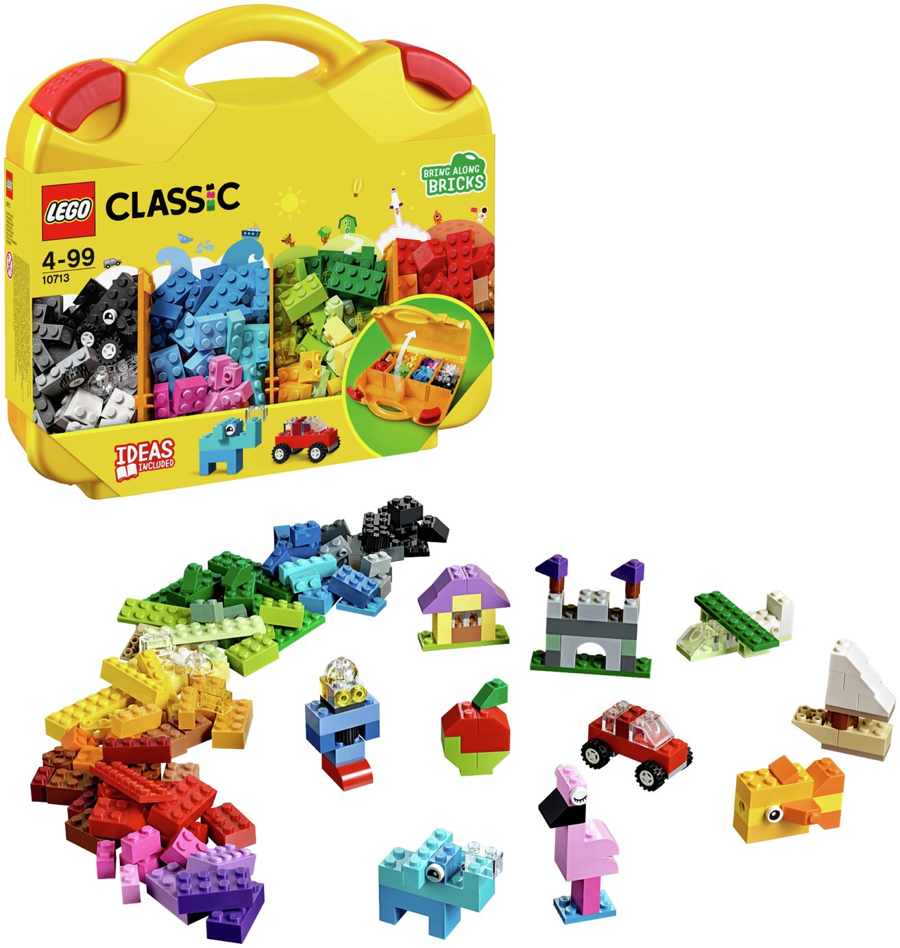 LEGO Classic Creative Suitcase, Lego Master Fan Gift 10713 LEGO Classic Creative Suitcase, Lego Master Fan Gift 10713