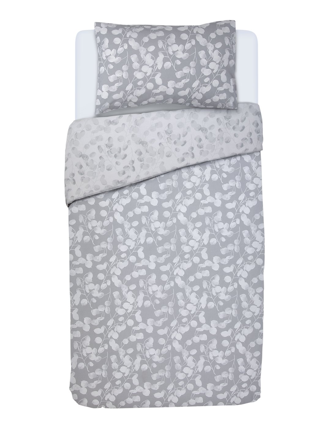 Argos Home Grey Honesty Bedding Set - Single