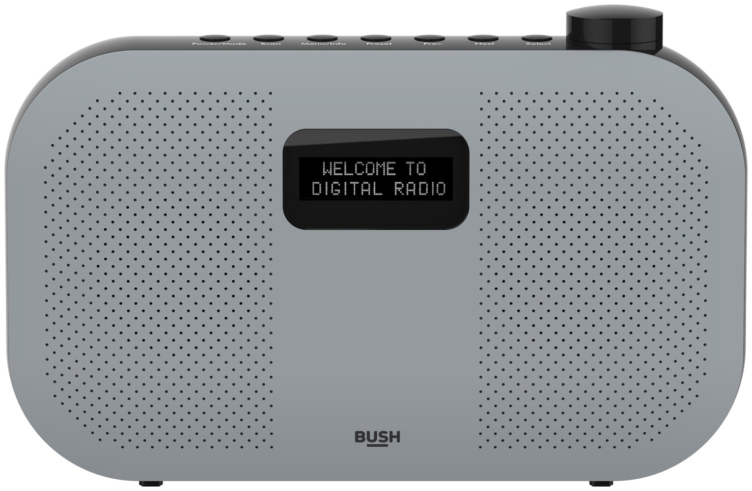 Bush Portable Stereo DAB Radio - Grey