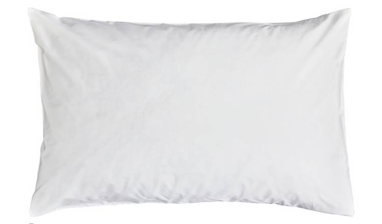 Habitat Cotton 200TC Plain Standard Pillowcase Pair - White