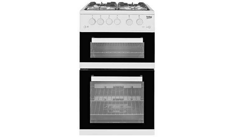 Buy Beko KDG582W 50cm Twin Cavity Gas Cooker White Freestanding