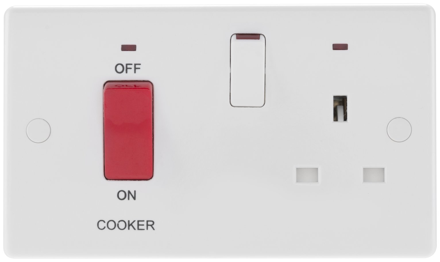 BG 2 Gang Sockets with Cooker Switch