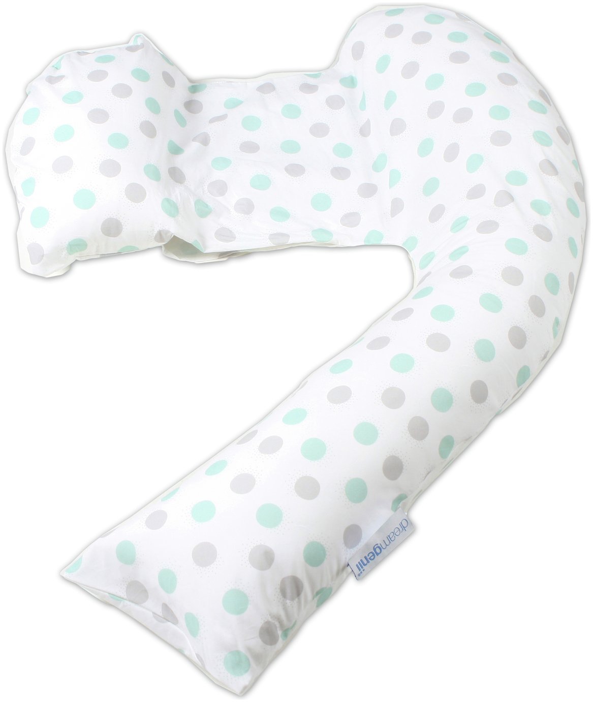 Dreamgenii Pregnancy Pillow - Grey and Aqua