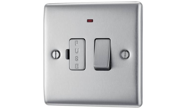 BG Single Switch - Brushed Stainless Steel