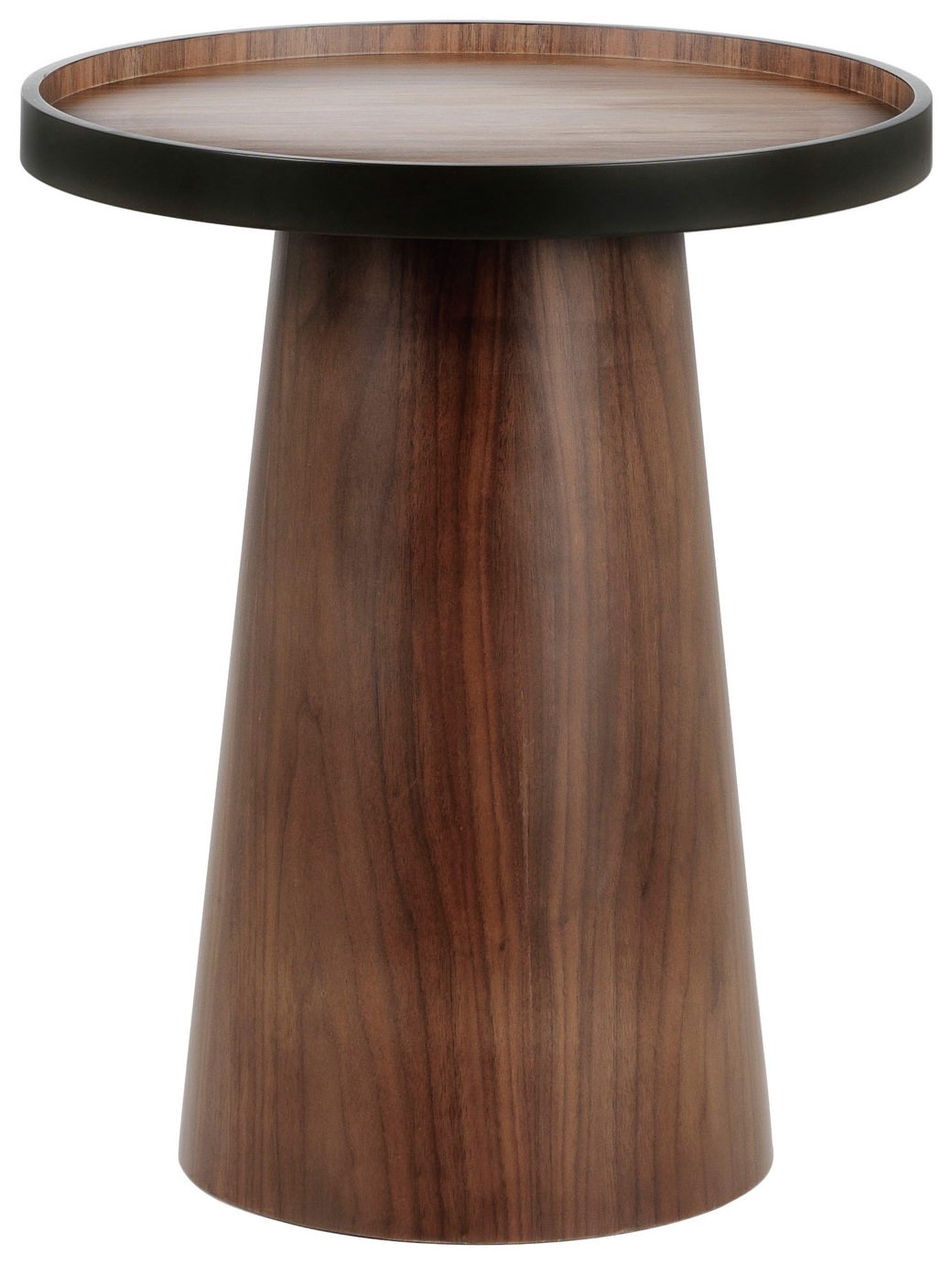 Habitat Brodi Wood Veneer Tray Table - Walnut & Black