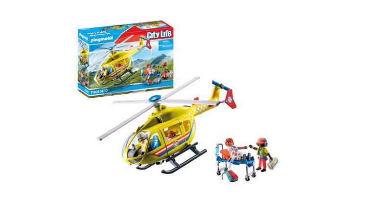 Playmobil City Life Medical Rescue Helicopter Childrens Toy Playset