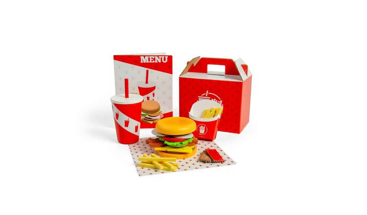 Bigjigs Toys Burger and Fries Set - 18 Months +