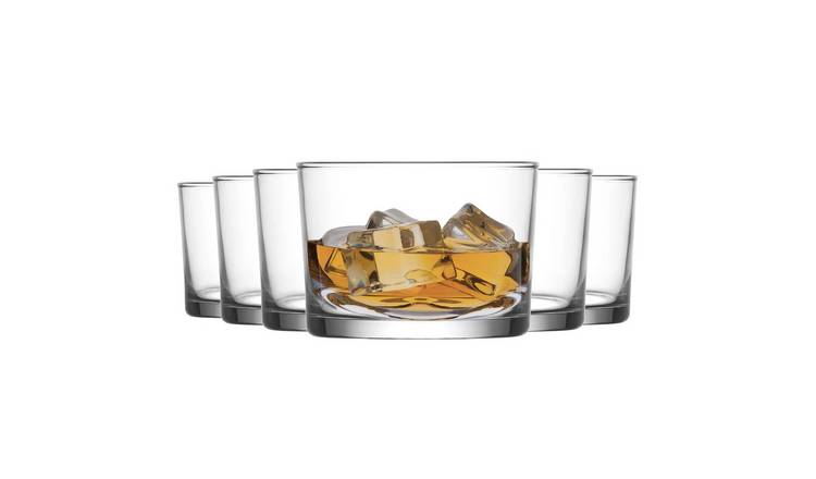 LAV Bodega Whisky Glasses - 240ml - Clear - Pack of 6