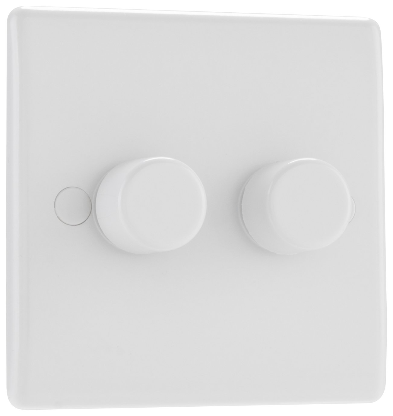 BG 2 Gang 2 Way Dimmer Switch - White