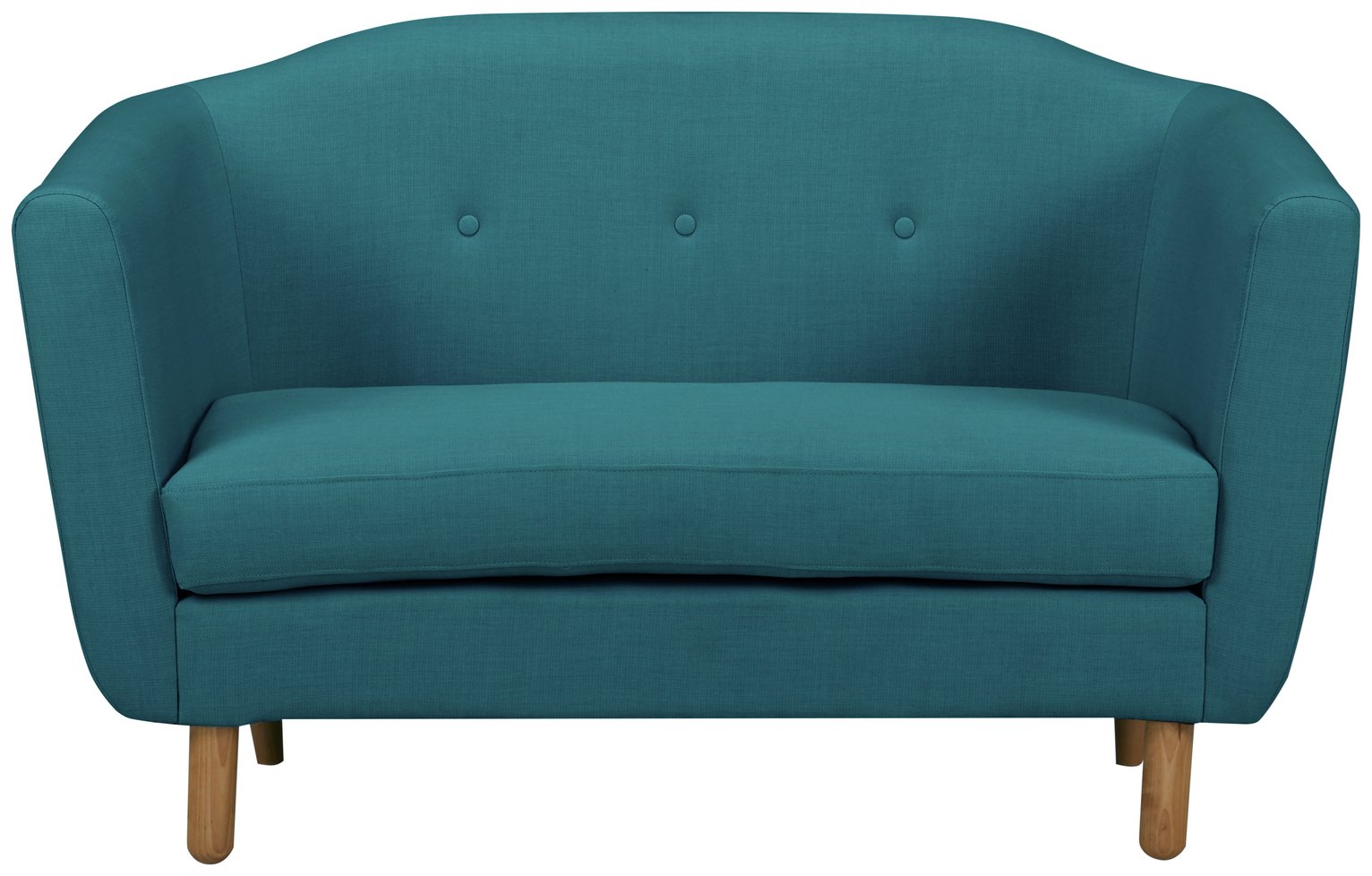 Argos Home Elin 2 Seater Fabric Sofa - Teal