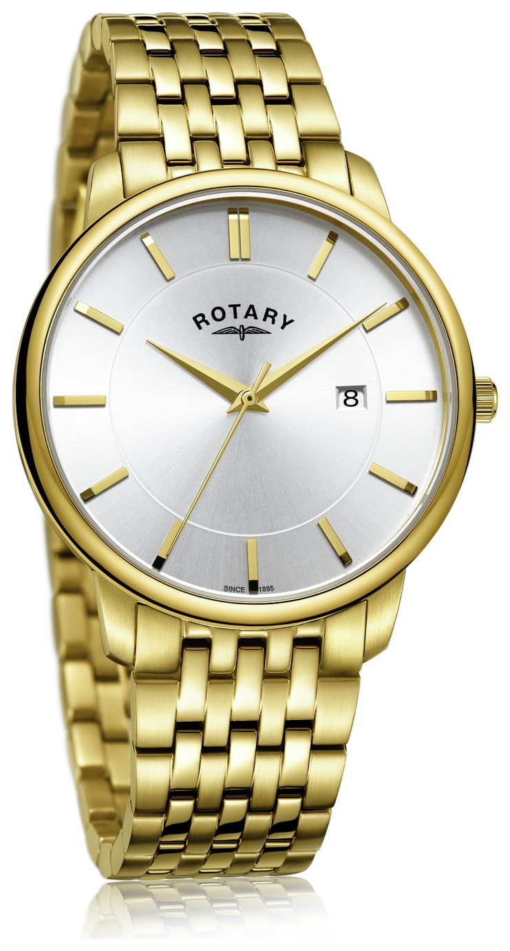 Rotary Men's Gold Plated Stainless Steel Bracelet Watch Review