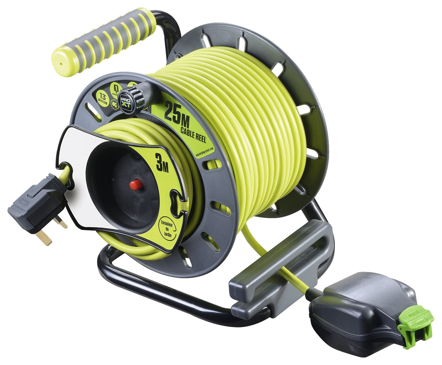 Masterplug Pro-XT 4 Socket Cable Reel - 28M