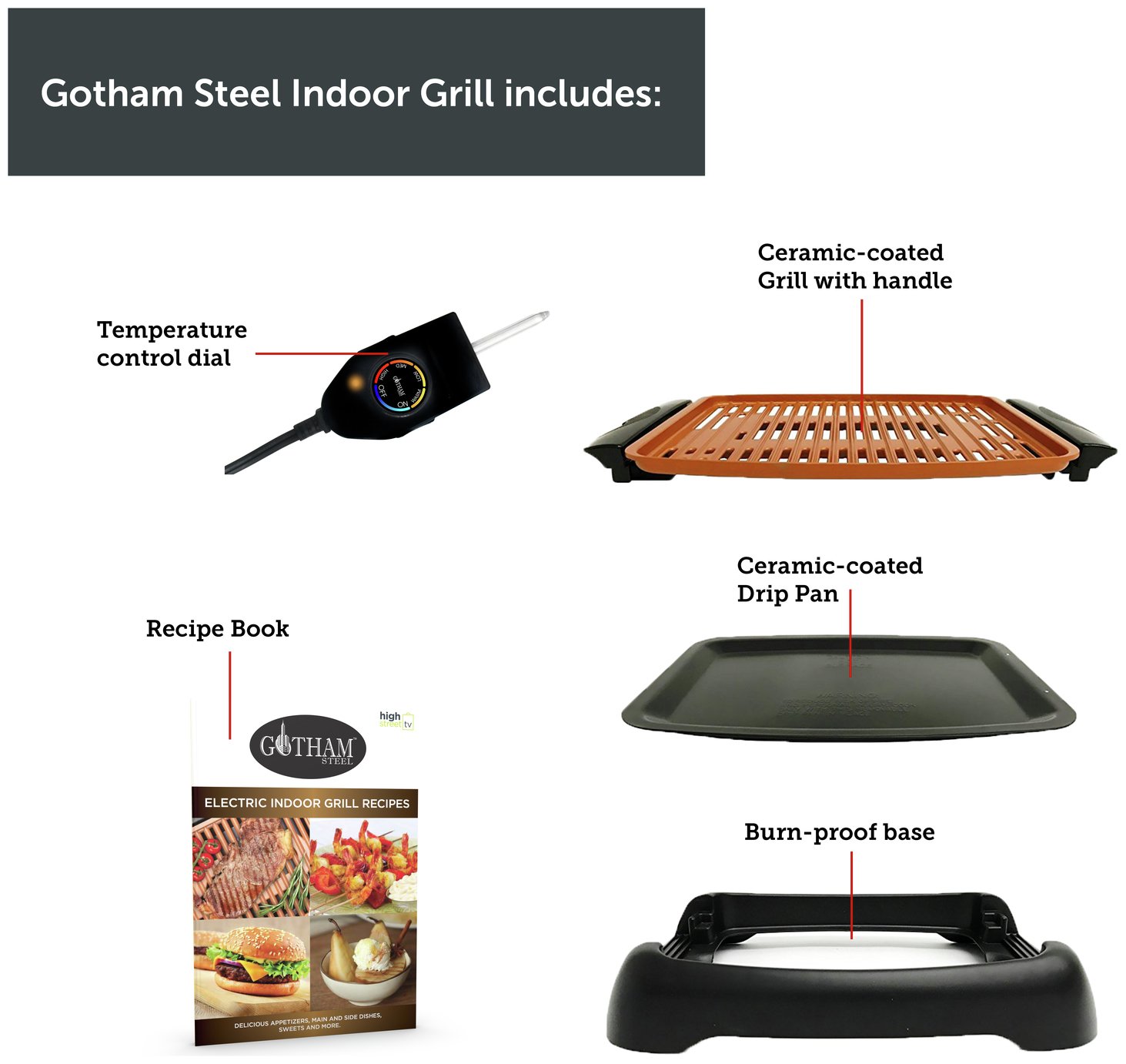 Gotham Steel 6 Portion Electric Indoor Grill Griddle Reviews