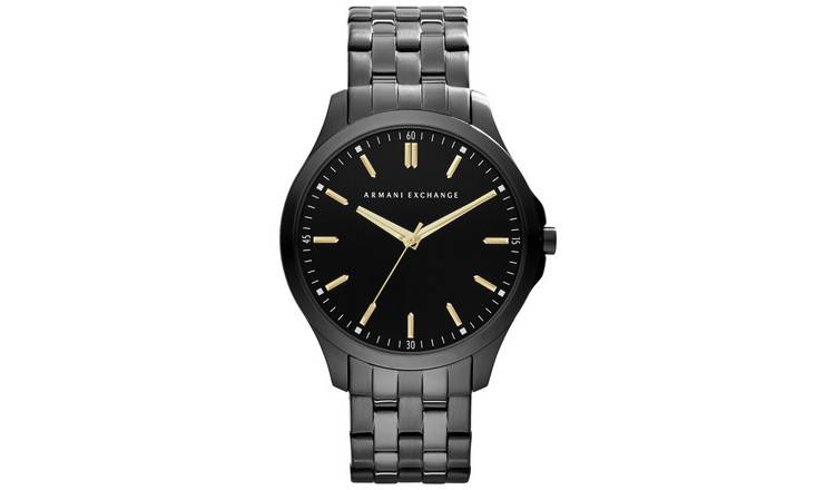 Buy Armani Exchange Men's Black Stainless Steel Bracelet Watch | Men's  watches | Argos