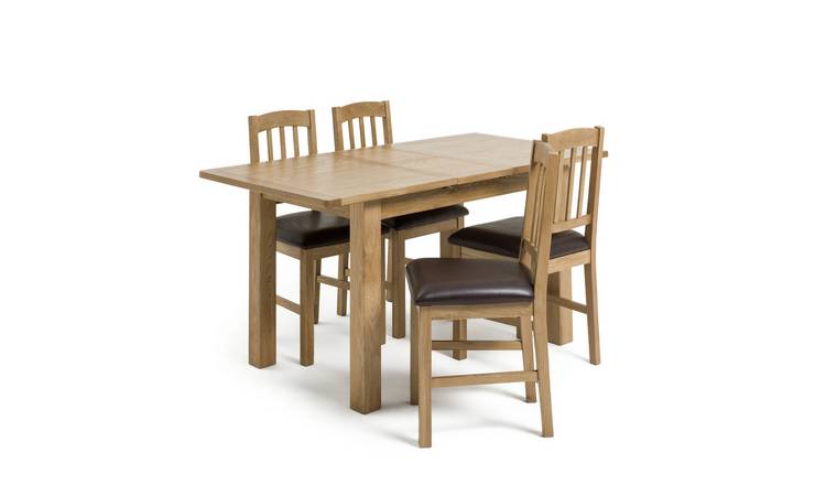 Argos wooden outlet dining table