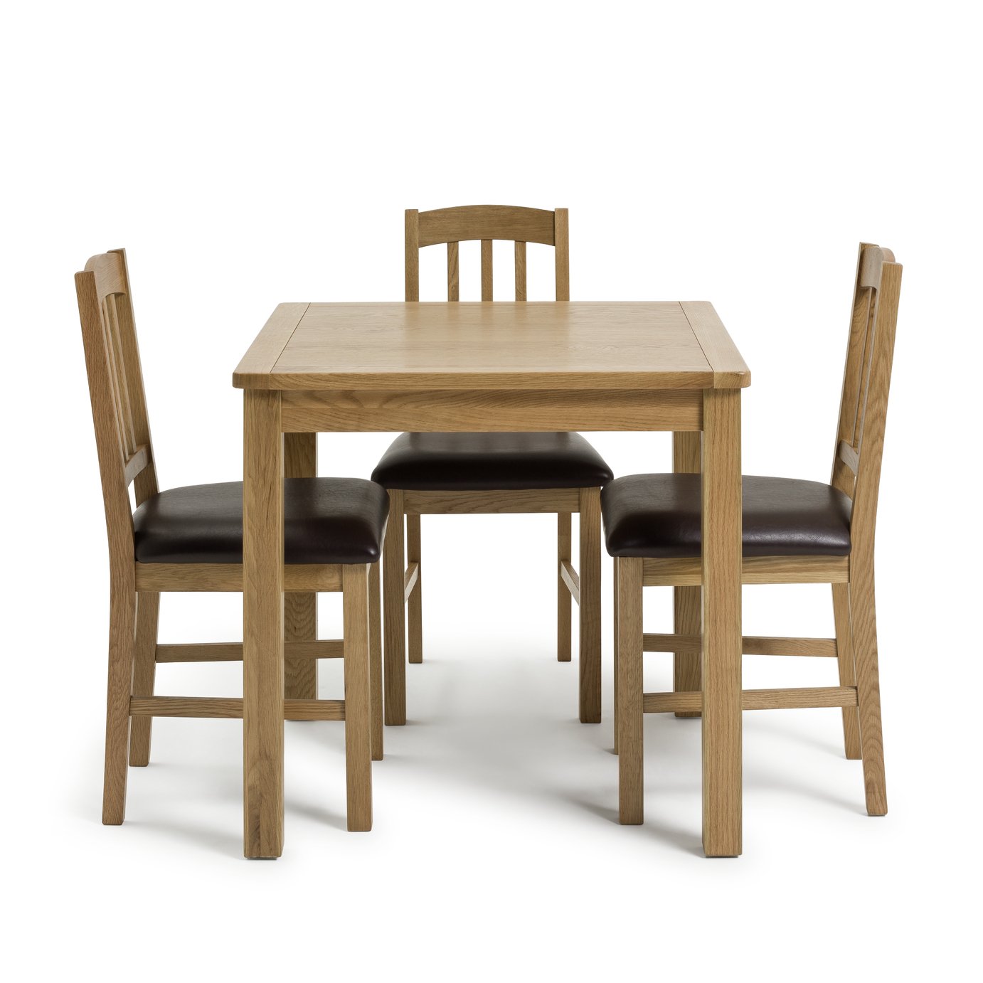 Argos Home Ashwell Extendable Oak Veneer Table And 4 Chairs Reviews 5904