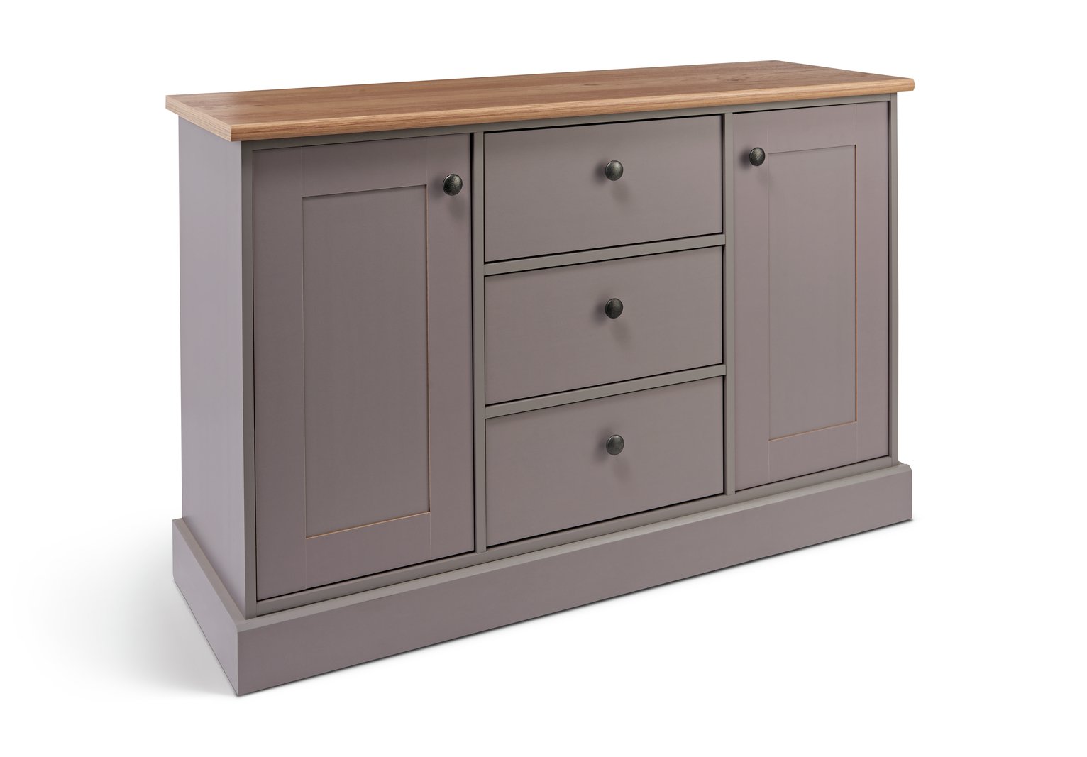 Habitat Winchester 2 Door 3 Drawer Sideboard - Grey