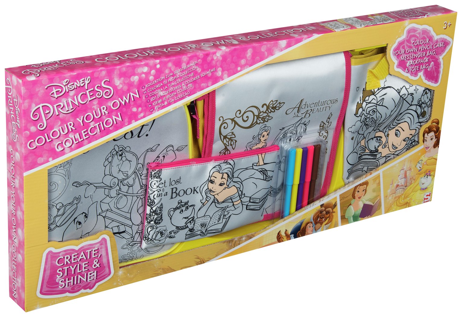 Disney Belle Colour Your Own Set - 4 Pack