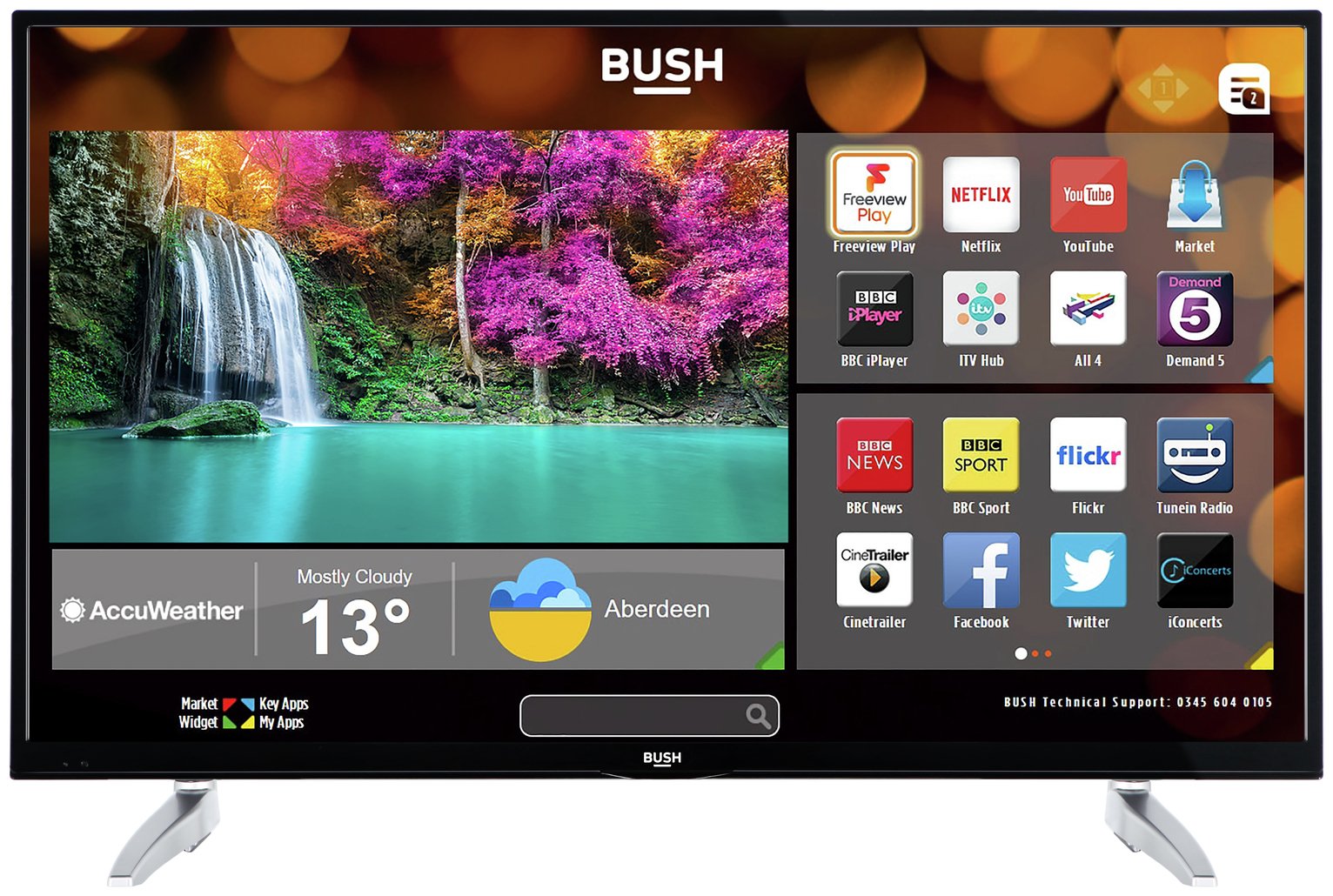 Bush 43 Inch Smart 4K UHD TV with HDR