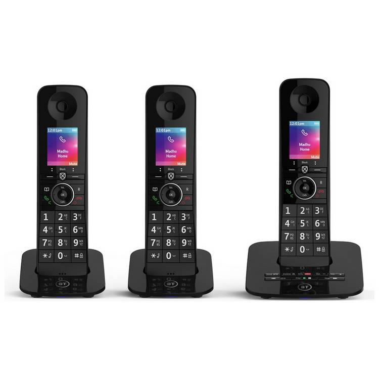 BT Premium Cordless Telephone & Answering Machine Triple