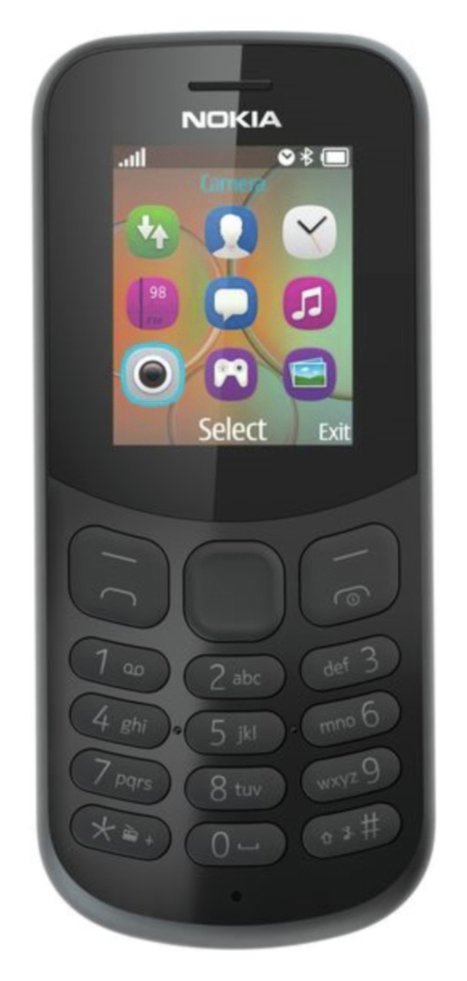 SIM Free Nokia 130 Mobile Phone - Black