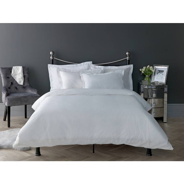 Habitat Egyptian Cotton 400TC Solid White Bedding Set - King 0