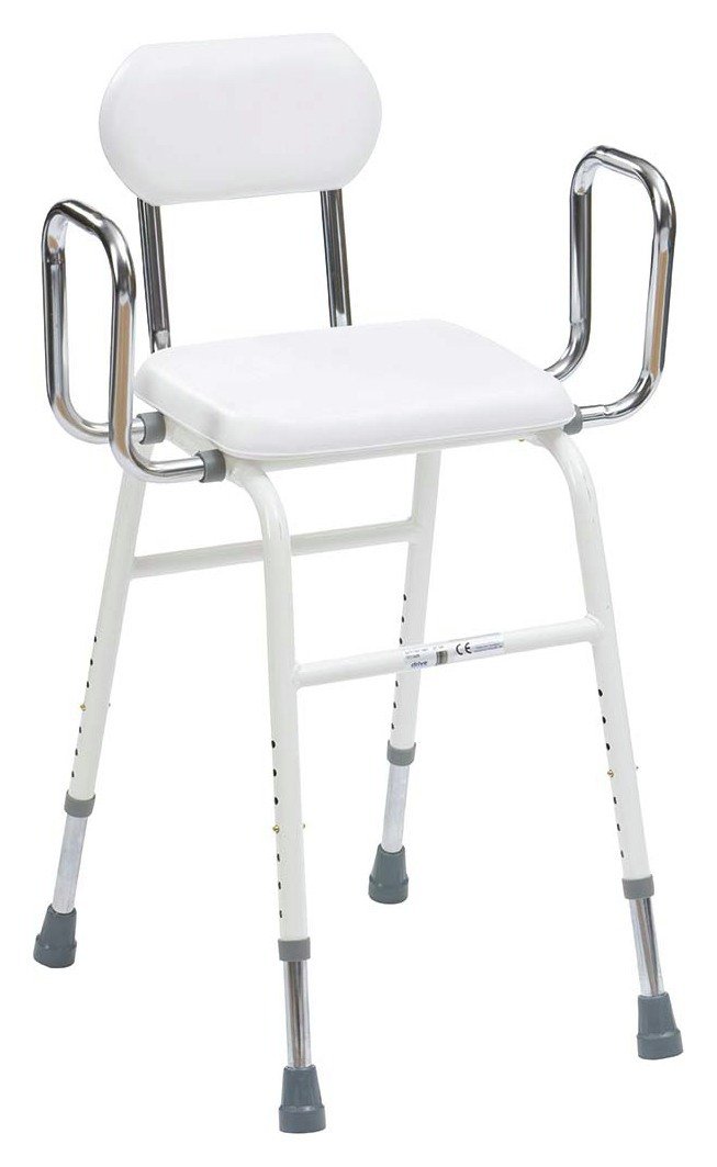 Perching Stool with Arms and Back