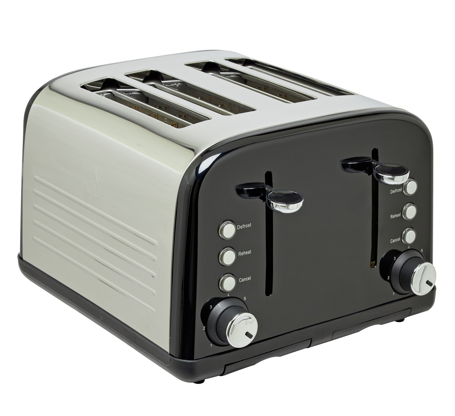 Cookworks 4 Slice Toaster - Black