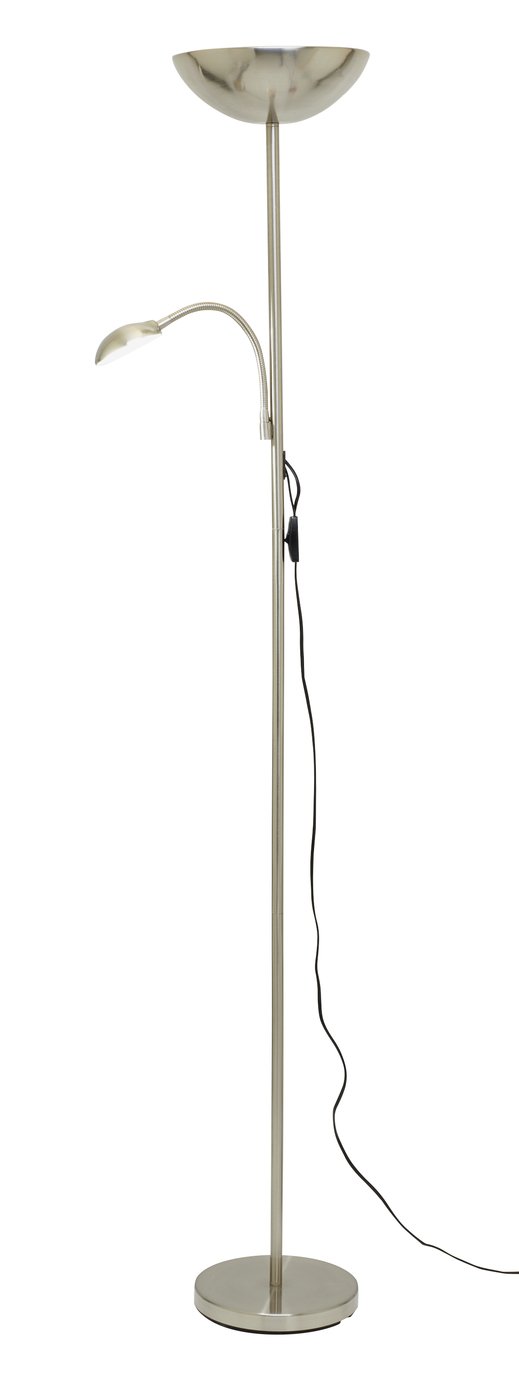 Argos Home Father & Child LED Floor Lamp - Chrome